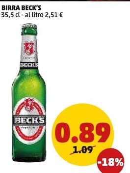Offerta per Becks Birra a 0,89€ in PENNY