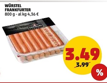 Offerta per Wurstel Frankfurter a 3,49€ in PENNY
