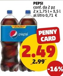 Offerta per Pepsi Conf. Da 2 Pz a 2,49€ in PENNY