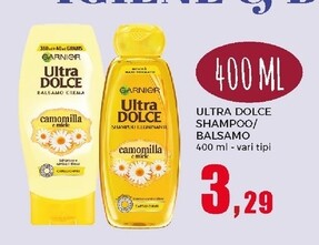 Offerta per Garnier Ultra Dolce Shampoo / Balsamo a 3,29€ in Happy Casa Store