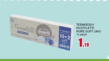 Offerta per Tenderly Fazzoletti Pure Soft Lino a 1,19€ in Happy Casa Store