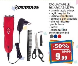 Offerta per Dictrolux Tagliacapelli Ricaricabile 7W a 9,99€ in Happy Casa Store