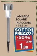 Offerta per Lampada Solare In Acciaio a 1,89€ in Happy Casa Store