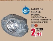 Offerta per Lampada Solare Pietra a 2,99€ in Happy Casa Store