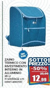 Offerta per Zaino Termico Con Rivestimento Interno In Alluminio a 12,99€ in Happy Casa Store