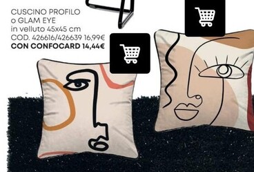 Offerta per Cuscino Profilo O Glam Eye a 16,99€ in Conforama