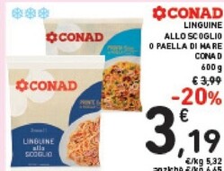Offerta per Conad Linguine Allo Scoglio O Paella Di Mare a 3,19€ in Spazio Conad