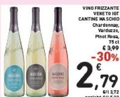 Offerta per Cantine maschio Vino Frizzante Veneto IGT a 2,79€ in Spazio Conad