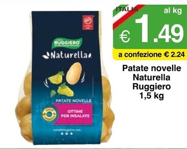 Offerta per Ruggiero Patate Novelle Naturella a 1,49€ in Si con Te