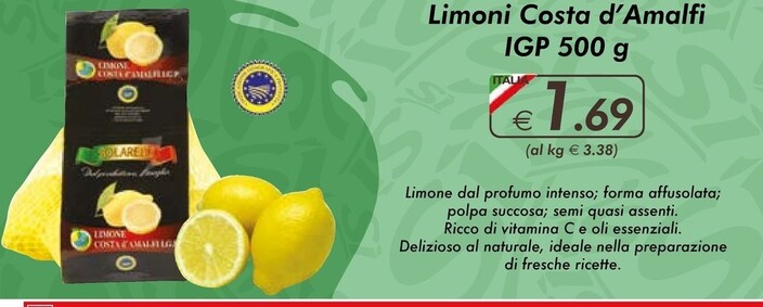 Offerta per Limoni Costa D'amalfi IGP a 1,69€ in Si con Te