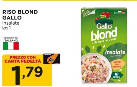 Offerta per Gallo Riso Blond a 1,79€ in Alì e Alìper