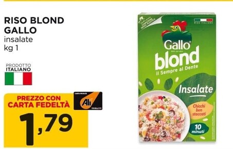 Offerta per Gallo Riso Blond a 1,79€ in Alì e Alìper