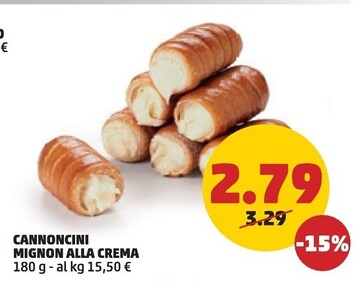 Offerta per Cannoncini Mignon Alla Crema a 2,79€ in PENNY