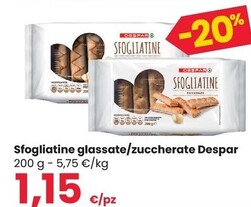 Offerta per Despar Sfogliatine Glassate/Zuccherate a 1,15€ in Despar