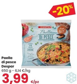 Offerta per Despar Paella Di Pesce a 3,99€ in Interspar
