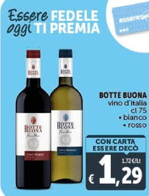 Offerta per Botte buona Vino D'italia a 1,29€ in Decò