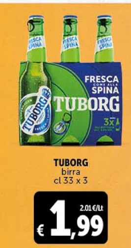 Offerta per Tuborg Birra a 1,99€ in Decò