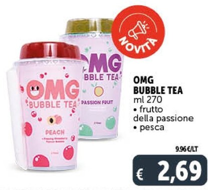 Offerta per Omg Bubble Tea - Frutto Della Passione a 2,69€ in Decò
