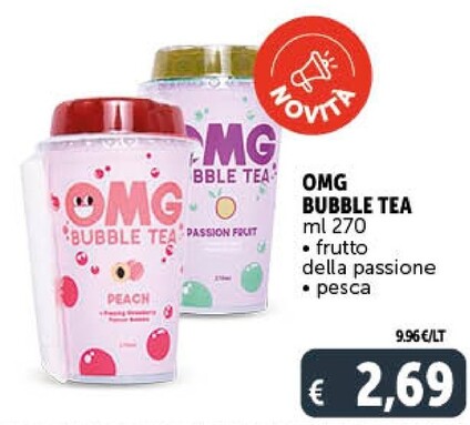 Offerta per Omg Bubble Tea - Frutto Della Passione a 2,69€ in Decò