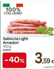 Offerta per Amadori Salsiccia Light a 3,59€ in Carrefour Express