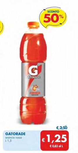 Offerta per Gatorade Arancia Rossa a 1,25€ in MD