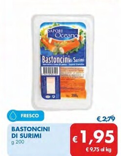 Offerta per Sapori dell'oceano Bastoncini Di Surimi a 1,95€ in MD