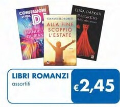 Offerta per Libri Romanzi a 2,45€ in MD