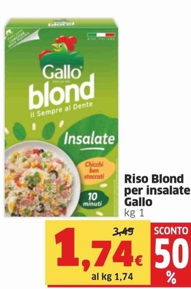 Offerta per Gallo Riso Blond Per Insalate a 1,74€ in Sigma