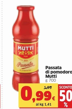 Offerta per Mutti Passata Di Pomodoro a 0,99€ in Sigma