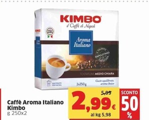 Offerta per Kimbo Caffe Aroma Italiano a 2,99€ in Sigma