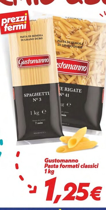 Offerta per Gustomanno Pasta Formati Classici a 1,25€ in Iper Super Conveniente