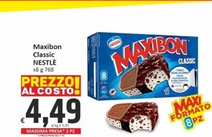 Offerta per Nestlè Maxibon Classic a 4,49€ in PaghiPoco
