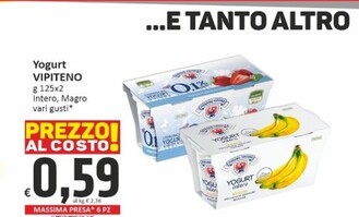 Offerta per Sterzing Vipiteno Yogurt a 0,59€ in PaghiPoco