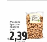 Offerta per Scacciu - Mandorle Sgusciate a 2,39€ in PaghiPoco