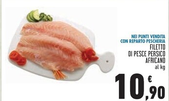 Offerta per Pescheria Filetto Di Pesce Persico Africano a 10,9€ in Conad