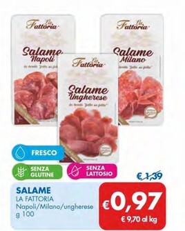 Offerta per La Fattoria Salame a 0,97€ in MD
