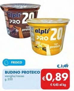 Offerta per Alplì Budino Proteico a 0,89€ in MD