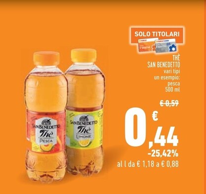 Offerta per San Benedetto The Pesca a 0,44€ in Conad City