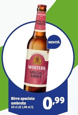 Offerta per Wolters - Birra Speciale Ambrata a 0,99€ in IN'S