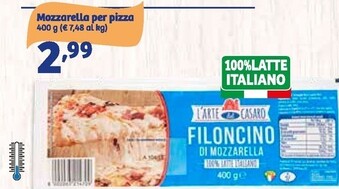 Offerta per L'arte Del Casaro Mozzarella Per Pizza a 2,99€ in IN'S