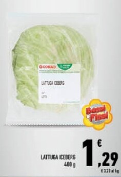Offerta per Conad Lattuga Iceberg a 1,29€ in Conad City