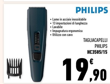 Offerta per Philips Tagliacapelli HC3505/15 a 19,9€ in Conad Superstore