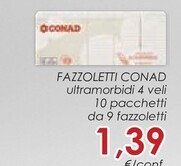 Offerta per Conad Fazzoletti a 1,39€ in Conad