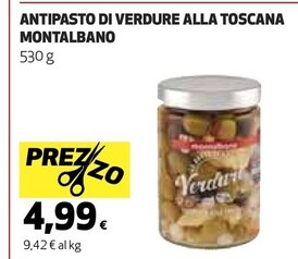 Offerta per Montalbano Antipasto Di Verdure Alla Toscana a 4,99€ in Ipercoop