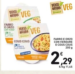 Offerta per Conad Farro E Orzo Con Verdure O Cous Cous a 2,29€ in Spazio Conad