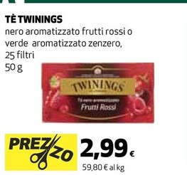 Offerta per Twinings Nero Aromatizzato Frutti Rossi a 2,99€ in Coop