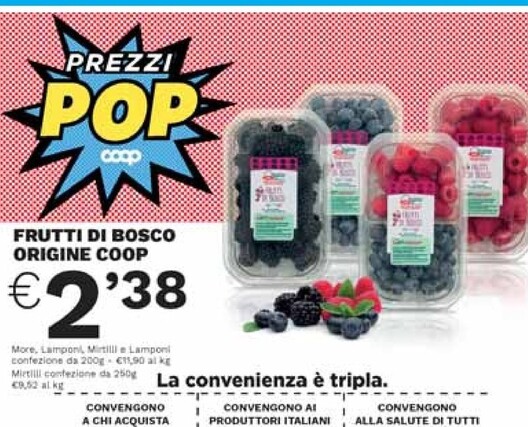 Offerta per Coop Frutti Di Bosco a 2,38€ in Coop