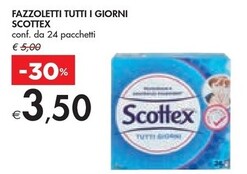 Offerta per Scottex Fazzoletti Tutti I Giorni a 3,5€ in Bennet