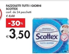 Offerta per Scottex Fazzoletti Tutti I Giorni a 3,5€ in Bennet
