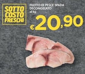 Offerta per Filetto Di Pesce Spada Decongelato a 20,9€ in Bennet